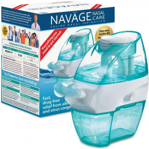 Navage Nasal Care Starter Bundle: Navage Nose Cleaner, 20 SaltPods, Plus Bonus 10 SaltPods